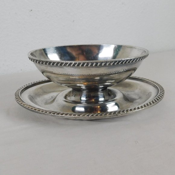 Reed Barton 3000 Silver Plate Soldered Gravy Sauce Boat Underplate VINTAGE FLAW - Picture 4 of 7